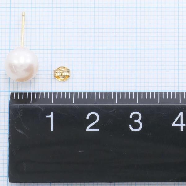 Other Other K18 Yellow Gold Pearl Earrings, 1.7g Metal Earrings in Great Condition Size ONE SIZE - 3 Thumbnail