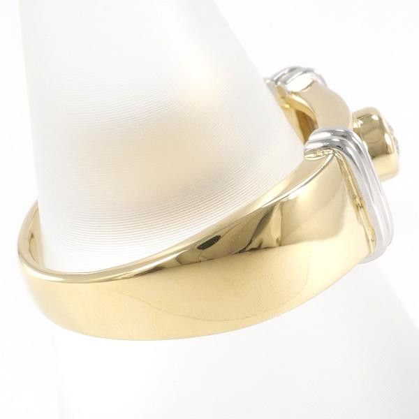 Other Other PT900 Platinum K18 Yellow Gold Diamond Ring 11.5 Metal Ring in Excellent Condition Size ONE SIZE - 2 Thumbnail