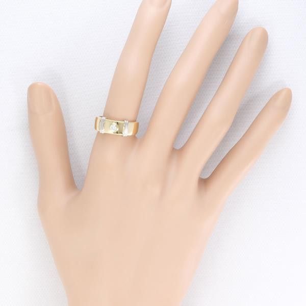Other Other PT900 Platinum K18 Yellow Gold Diamond Ring 11.5 Metal Ring in Excellent Condition Size ONE SIZE - 3 Thumbnail