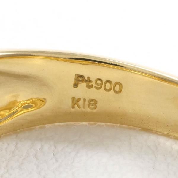 Other Other PT900 Platinum K18 Yellow Gold Diamond Ring 11.5 Metal Ring in Excellent Condition Size ONE SIZE - 6 Thumbnail