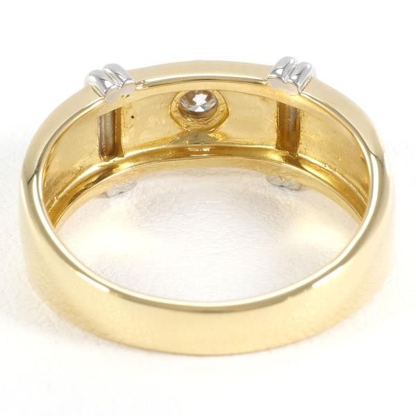 Other Other PT900 Platinum K18 Yellow Gold Diamond Ring 11.5 Metal Ring in Excellent Condition Size ONE SIZE - 4 Thumbnail