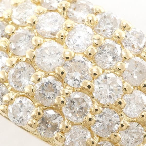 Other Other K18 Yellow Gold Diamond Ring 8.5 Metal Ring in Great Condition Size ONE SIZE - 2 Thumbnail