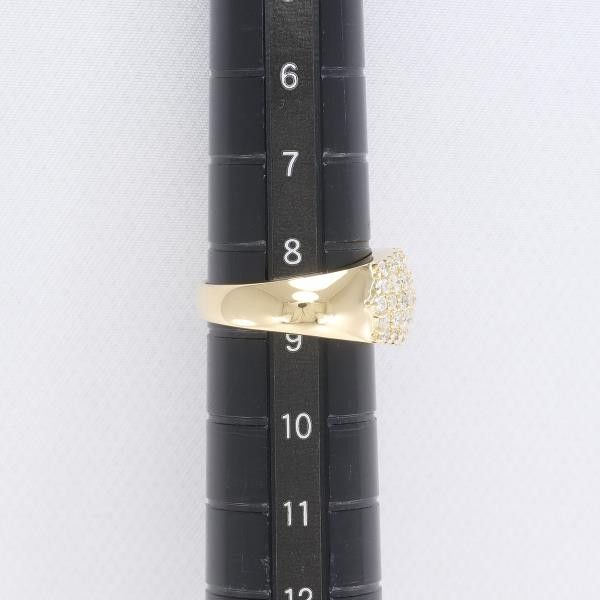 Other Other K18 Yellow Gold Diamond Ring 8.5 Metal Ring in Great Condition Size ONE SIZE - 7 Thumbnail