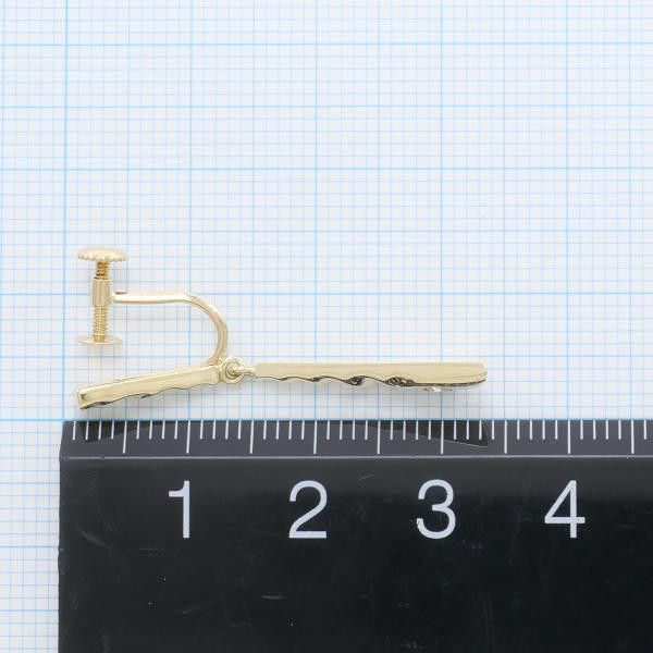 Other Other K18 Yellow Gold Diamond Earrings 0.05ct Metal Earrings in Great Condition Size ONE SIZE - 4 Thumbnail
