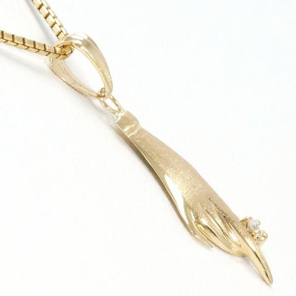 Other Other K18 Yellow Gold Diamond Necklace 40cm Metal Necklace in Great Condition Size ONE SIZE - 2 Thumbnail