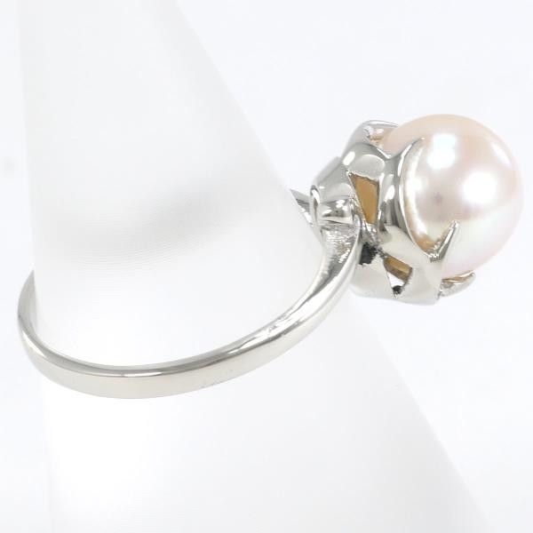 Other Other K14 White Gold Pearl Ring Size 9 Metal Ring in Great Condition Size ONE SIZE - 2 Thumbnail