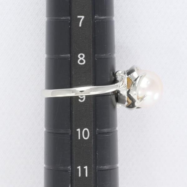 Other Other K14 White Gold Pearl Ring Size 9 Metal Ring in Great Condition Size ONE SIZE - 5 Thumbnail