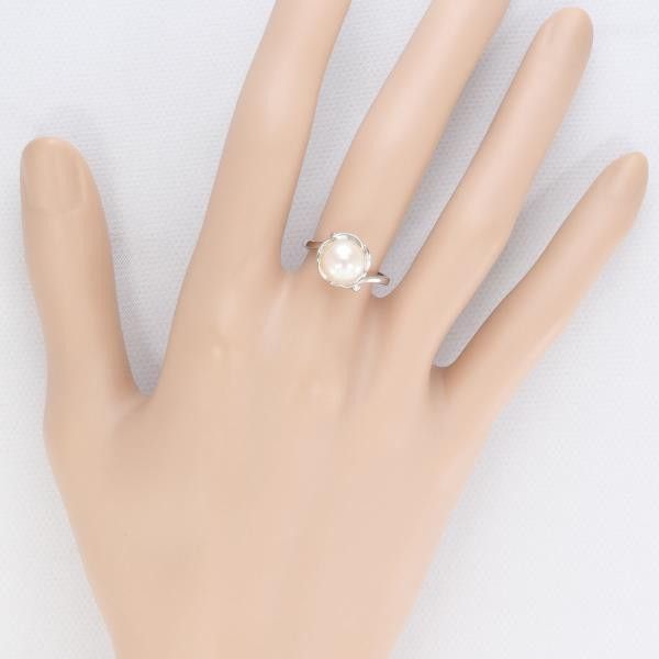 Other Other K14 White Gold Pearl Ring Size 9 Metal Ring in Great Condition Size ONE SIZE - 3 Thumbnail