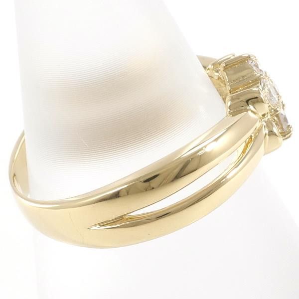 Other Other K18 Yellow Gold Diamond Ring Size 10 Metal Ring in Great Condition Size ONE SIZE - 2 Thumbnail