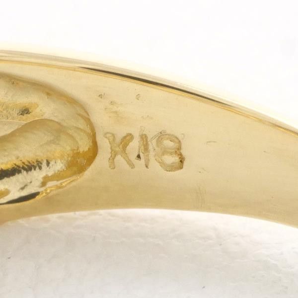Other Other K18 Yellow Gold Diamond Ring Size 10 Metal Ring in Great Condition Size ONE SIZE - 6 Thumbnail