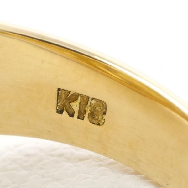 Other Other K18 Yellow Gold Diamond Ring 9号 750 YG Metal Ring in Great Condition Size ONE SIZE - 8 Thumbnail