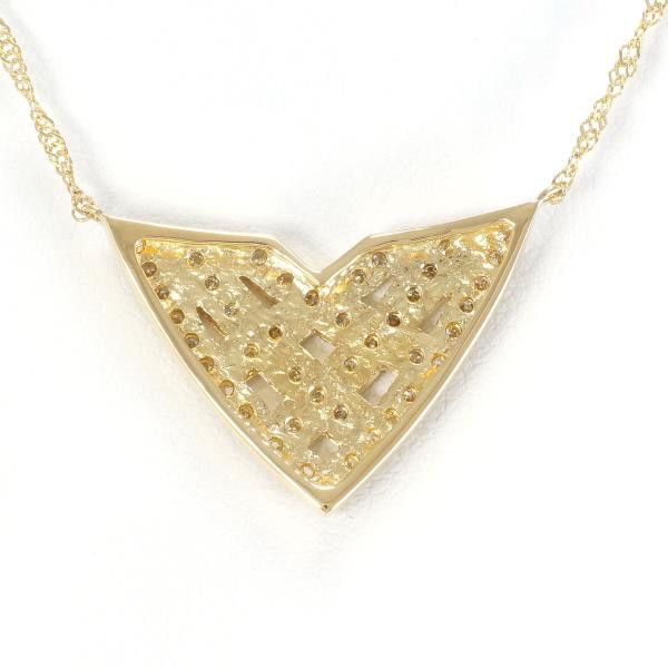 Other Other K18 Yellow Gold Diamond Necklace 42cm Metal Necklace in Great Condition Size ONE SIZE - 4 Thumbnail