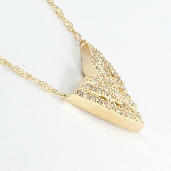 Other Other K18 Yellow Gold Diamond Necklace 42cm Metal Necklace in Great Condition Size ONE SIZE - 2 Thumbnail