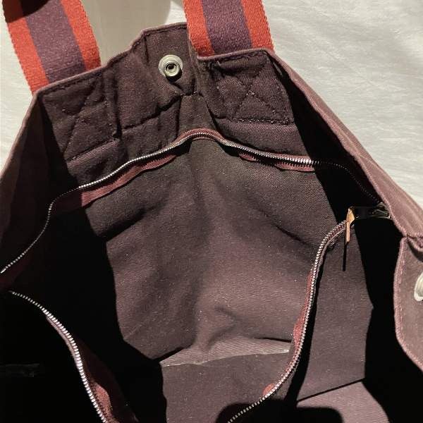 Hermes Hermes Hermes Herbag MM Tote Bag Canvas Tote Bag in Fair Condition Size ONE SIZE - 7 Thumbnail