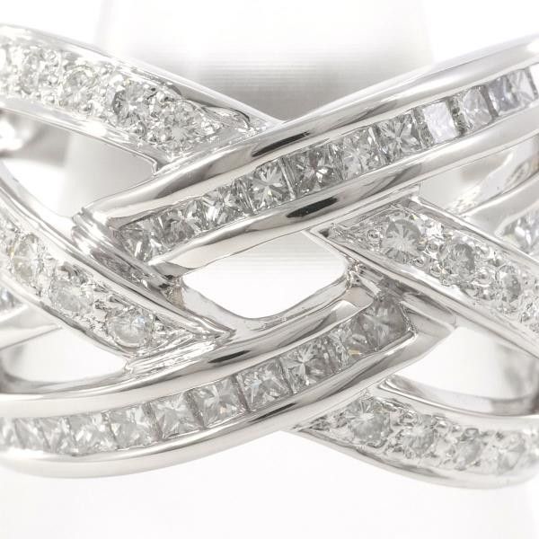 Other Other PT900 Platinum Diamond Ring Size 13.5 Metal Ring in Great Condition Size ONE SIZE - 2 Thumbnail