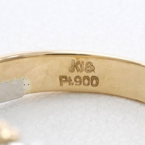 Other Other PT900 Platinum K18 Yellow Gold Diamond Ring Size 11 Metal Ring in Excellent Condition Size ONE SIZE - 6 Thumbnail