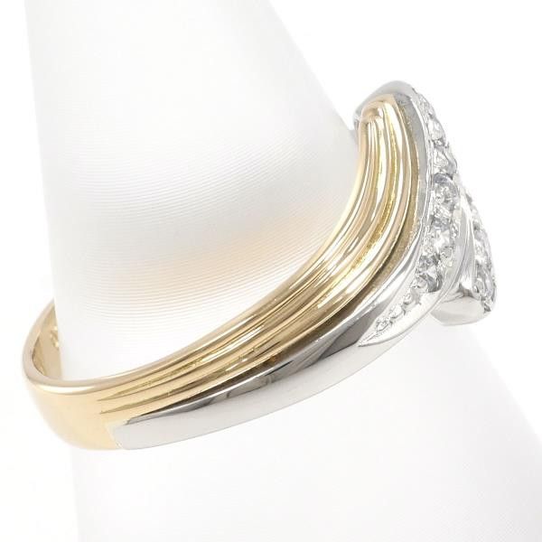 Other Other PT900 Platinum K18 Yellow Gold Diamond Ring Size 11 Metal Ring in Excellent Condition Size ONE SIZE - 2 Thumbnail