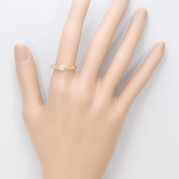 Other Other K18 Yellow Gold Diamond Ring Size 12 Metal Ring in Great Condition Size ONE SIZE - 4 Thumbnail