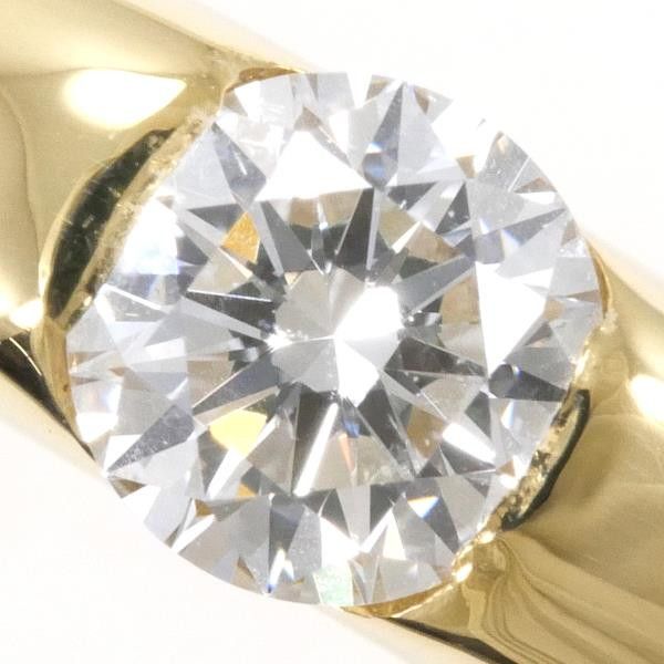 Other Other K18 Yellow Gold Diamond Ring Size 12 Metal Ring in Great Condition Size ONE SIZE - 2 Thumbnail