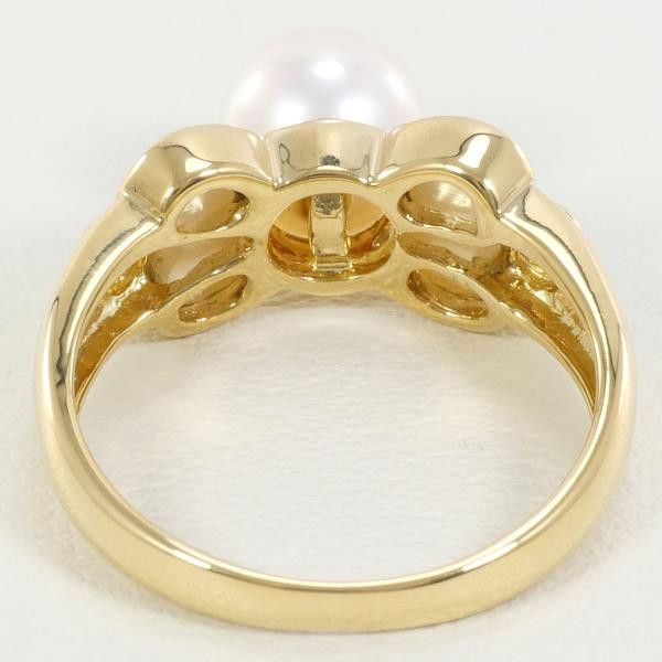 Other Other K18 Yellow Gold Pearl Ring 12 Size Metal Ring in Great Condition Size ONE SIZE - 4 Thumbnail