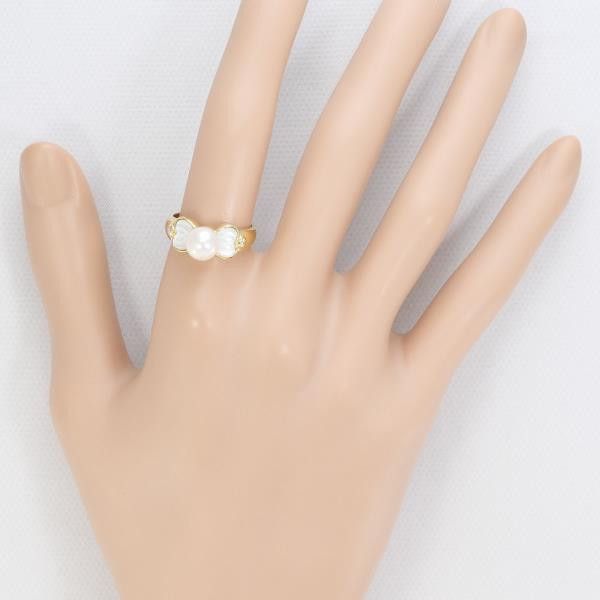 Other Other K18 Yellow Gold Pearl Ring 12 Size Metal Ring in Great Condition Size ONE SIZE - 3 Thumbnail
