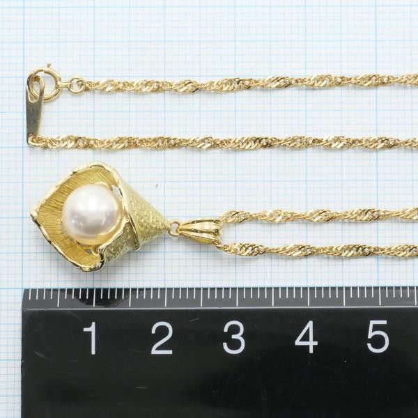 Other Other K18 Yellow Gold Pearl Necklace 59cm Metal Necklace in Great Condition Size ONE SIZE - 6 Thumbnail