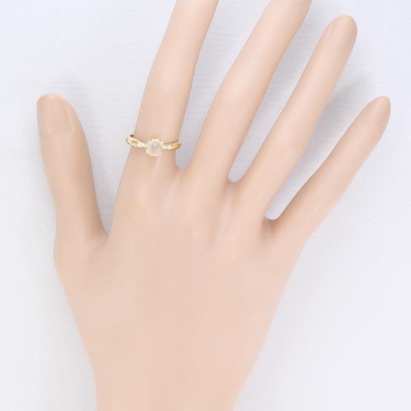 Other Other K18 Yellow Gold Moonstone Ring Size 10 Metal Ring in Excellent Condition Size ONE SIZE - 3 Thumbnail