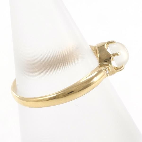Other Other K18 Yellow Gold Moonstone Ring Size 10 Metal Ring in Excellent Condition Size ONE SIZE - 2 Thumbnail