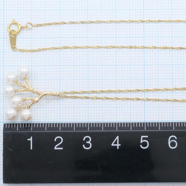 Other Other K18 Yellow Gold Pearl Necklace 38cm Metal Necklace in Great Condition Size ONE SIZE - 5 Thumbnail