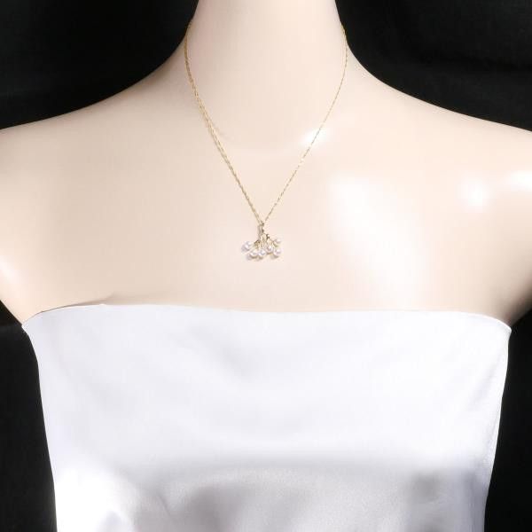 Other Other K18 Yellow Gold Pearl Necklace 38cm Metal Necklace in Great Condition Size ONE SIZE - 3 Thumbnail