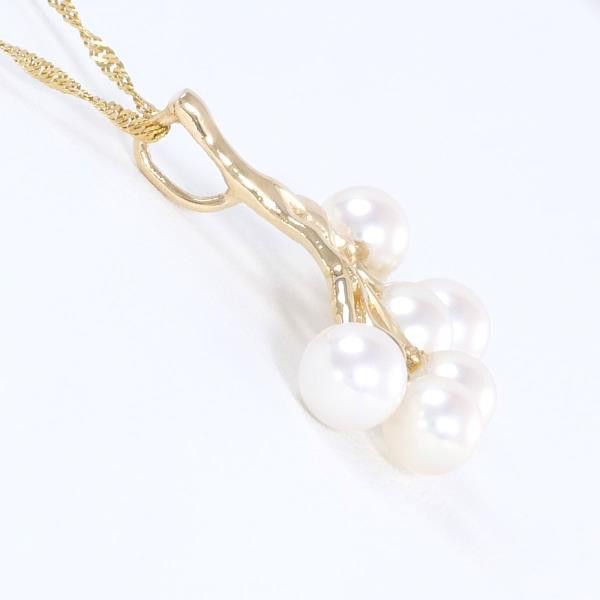 Other Other K18 Yellow Gold Pearl Necklace 38cm Metal Necklace in Great Condition Size ONE SIZE - 2 Thumbnail