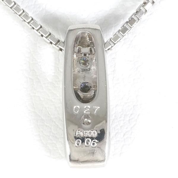 Other Other Platinum PT900 PT850 Diamond Necklace Metal Necklace Size ONE SIZE - 4 Thumbnail