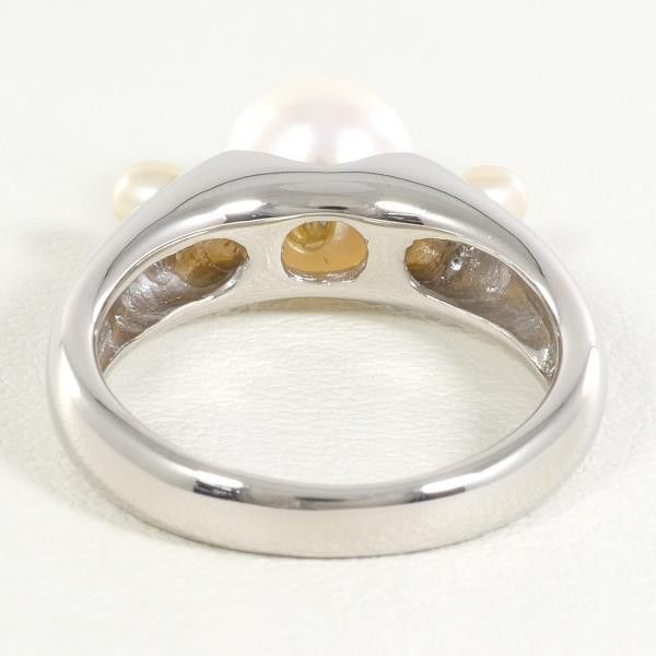 Other LuxUness PT900 Platinum Pearl Ring Metal Ring Size ONE SIZE - 4 Thumbnail