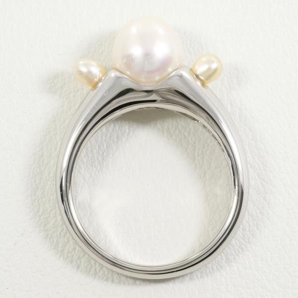 Other LuxUness PT900 Platinum Pearl Ring Metal Ring Size ONE SIZE - 2 Thumbnail