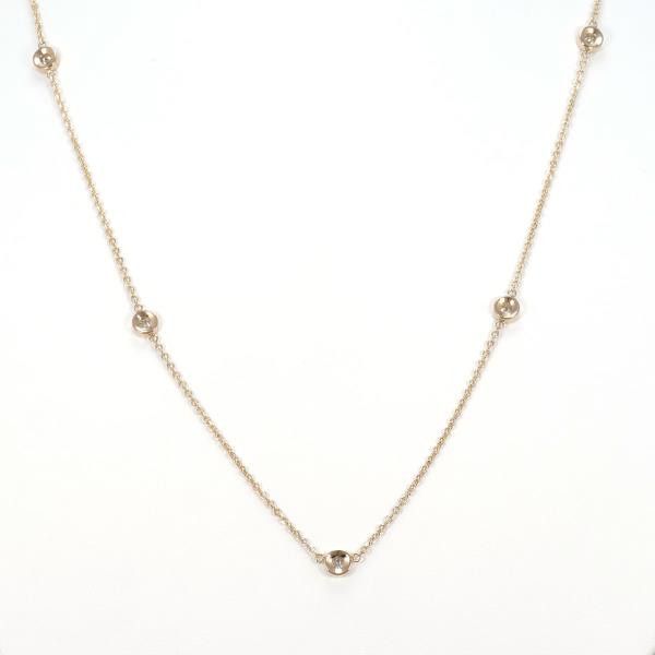 Other Other K18 Pink Gold Diamond Necklace 49cm Metal Necklace in Great Condition Size ONE SIZE - 4 Thumbnail
