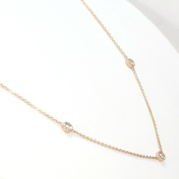 Other Other K18 Pink Gold Diamond Necklace 49cm Metal Necklace in Great Condition Size ONE SIZE - 2 Thumbnail