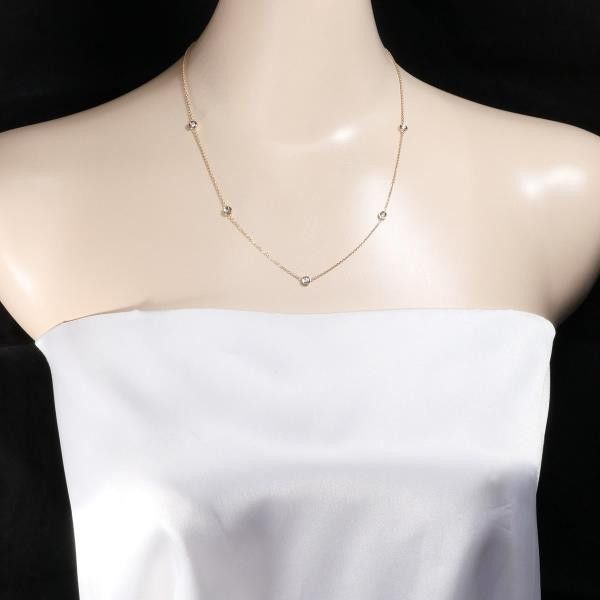 Other Other K18 Pink Gold Diamond Necklace 49cm Metal Necklace in Great Condition Size ONE SIZE - 3 Thumbnail