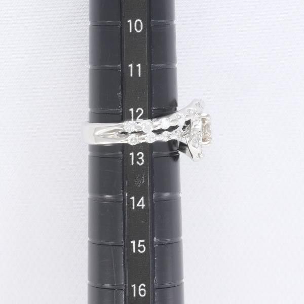 Other Other PT900 Platinum Ring Brown Diamond 0.81ct Metal Ring Size ONE SIZE - 7 Thumbnail
