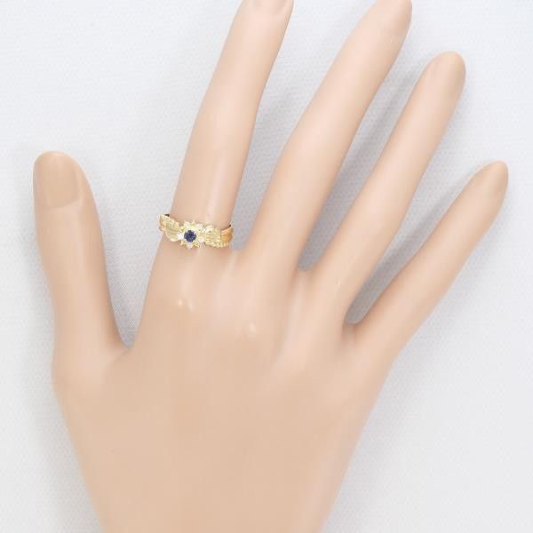 Other Other K18 Yellow Gold Sapphire Ring Metal Ring in Excellent Condition Size ONE SIZE - 3 Thumbnail