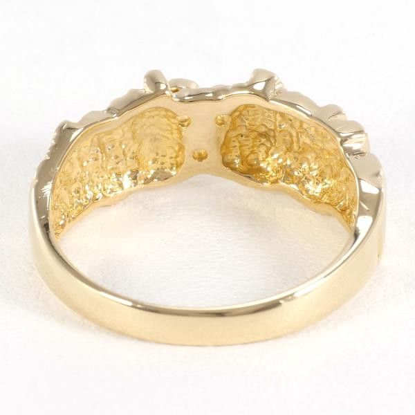 Other Other K18 Yellow Gold Diamond Ring Size 12 Metal Ring in Great Condition Size ONE SIZE - 4 Thumbnail
