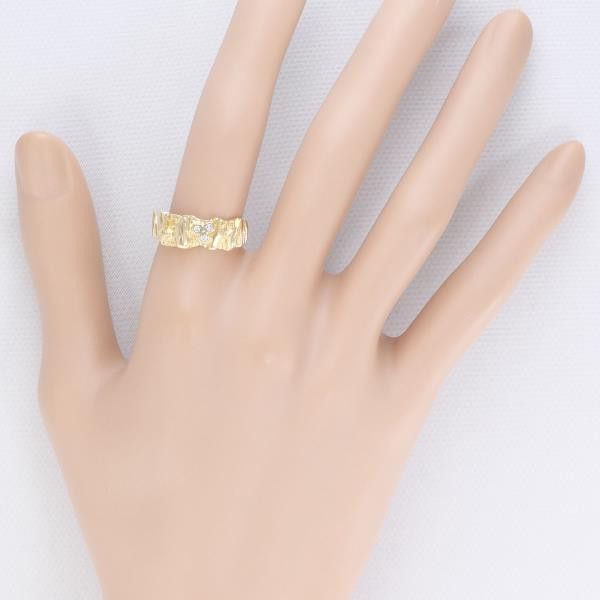 Other Other K18 Yellow Gold Diamond Ring Size 12 Metal Ring in Great Condition Size ONE SIZE - 3 Thumbnail