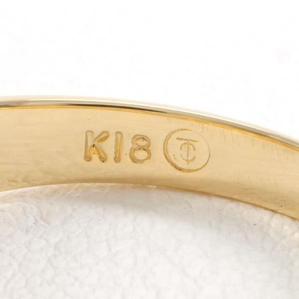 Other Other K18 Yellow Gold Diamond Ring Size 12 Metal Ring in Great Condition Size ONE SIZE - 6 Thumbnail
