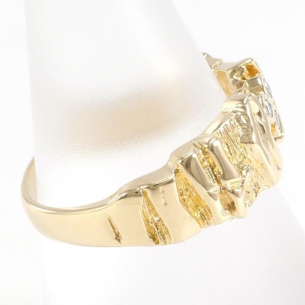 Other Other K18 Yellow Gold Diamond Ring Size 12 Metal Ring in Great Condition Size ONE SIZE - 2 Thumbnail