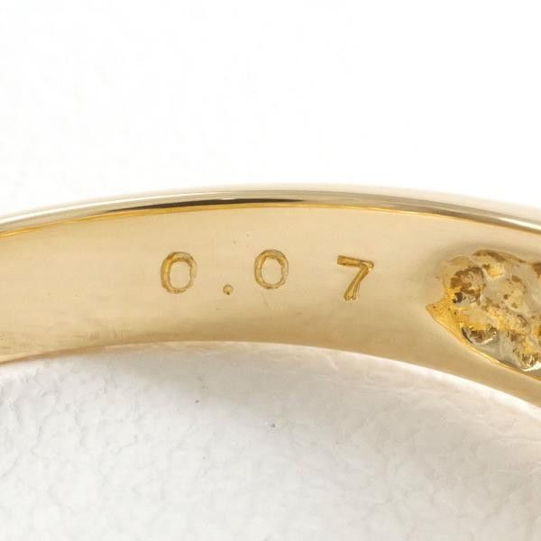 Other Other K18 Yellow Gold Diamond Ring Size 12 Metal Ring in Great Condition Size ONE SIZE - 7 Thumbnail