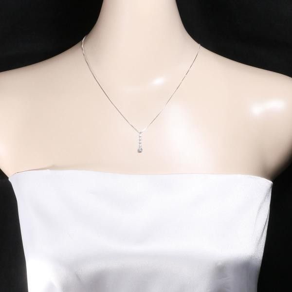 Other Other K18 White Gold Diamond Necklace 46cm Metal Necklace in Great Condition Size ONE SIZE - 3 Thumbnail