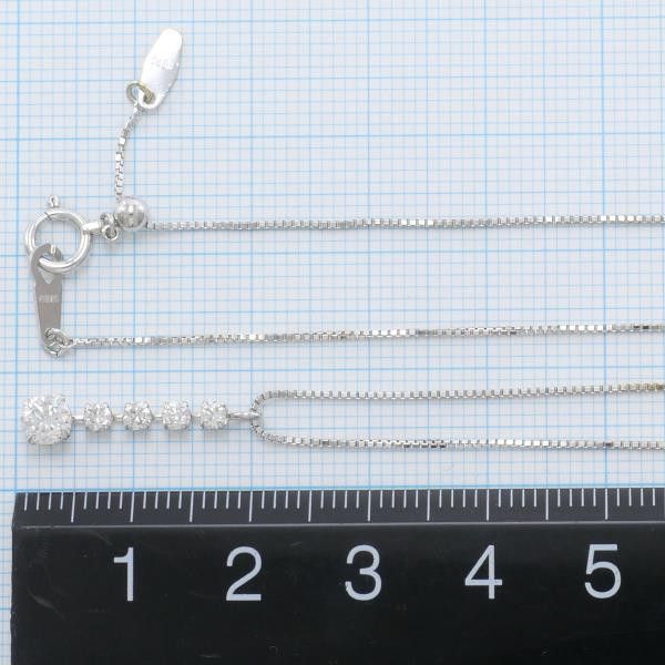 Other Other K18 White Gold Diamond Necklace 46cm Metal Necklace in Great Condition Size ONE SIZE - 6 Thumbnail