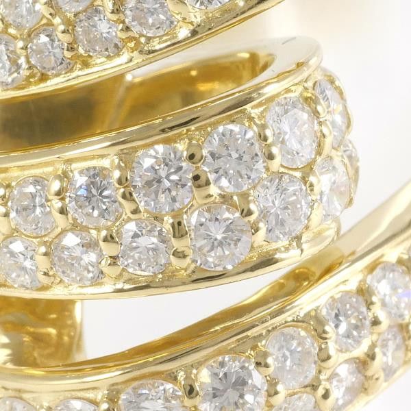 Other Other K18 Yellow Gold Diamond Ring 14 Metal Ring in Excellent Condition Size ONE SIZE - 2 Thumbnail