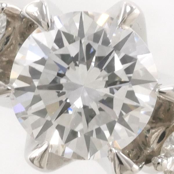 Other LuxUness PT900 Platinum Diamond Ring 9 Metal Ring in Excellent Condition Size ONE SIZE - 2 Thumbnail