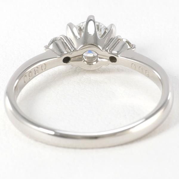 Other LuxUness PT900 Platinum Diamond Ring 9 Metal Ring in Excellent Condition Size ONE SIZE - 6 Thumbnail