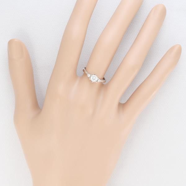 Other LuxUness PT900 Platinum Diamond Ring 9 Metal Ring in Excellent Condition Size ONE SIZE - 4 Thumbnail